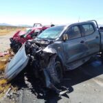 Choque frontal en la carretera 57 deja tres personas gravemente lesionadas
