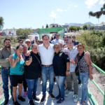 Entrega Javier Díaz puente peatonal en Hacienda Narro
